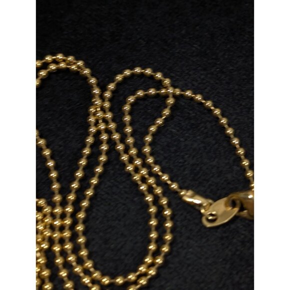 Vintage Avon #1 Mom Charm Holder Pendant Necklace Gold Tone 30 in - Picture 4 of 9